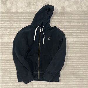 Black Zip-Up Hoodie from Polo by Ralph Lauren size medium!